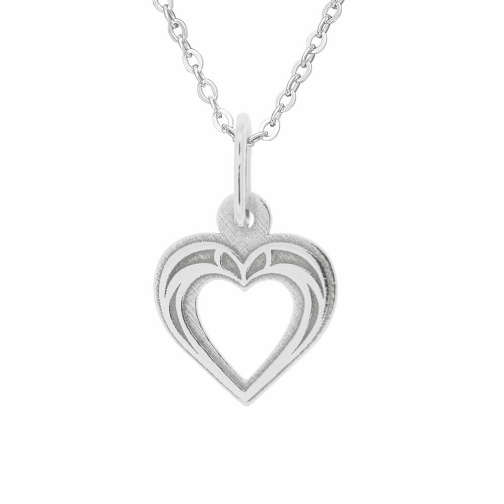 Dětský stříbrný přívěsek na řetízku Laskavé srdce