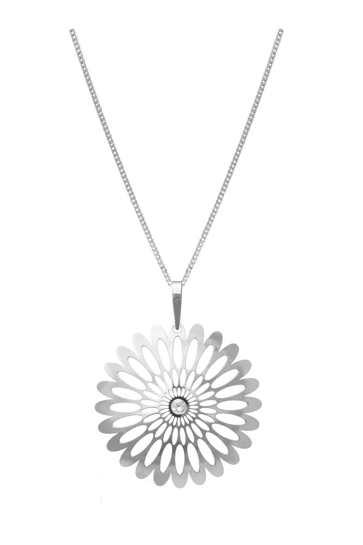 Stříbrný přívěsek na řetízku KO0941M_CU040_50 Shining Blossom