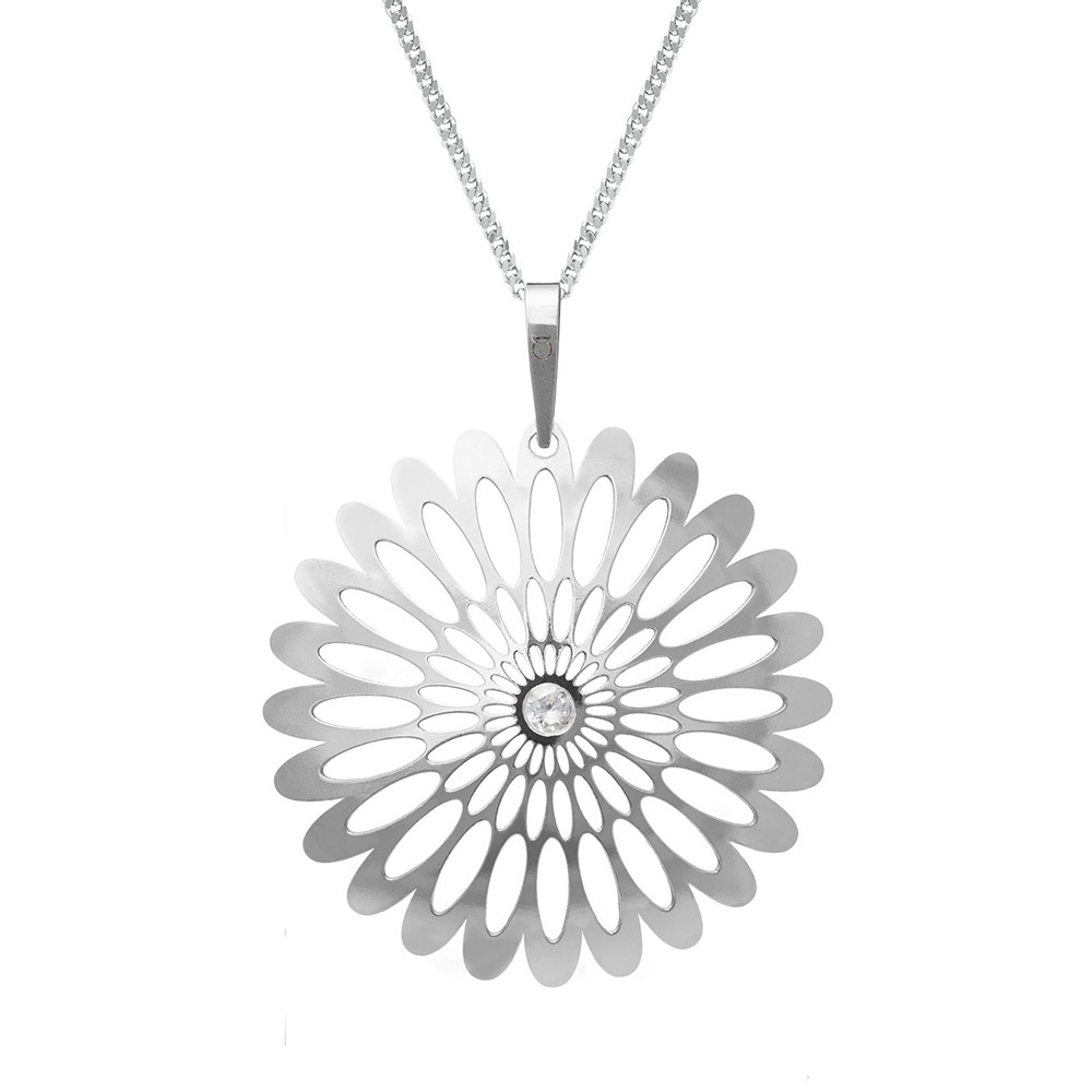 Stříbrný přívěsek na řetízku KO0941V_CU050_50 Shining Blossom