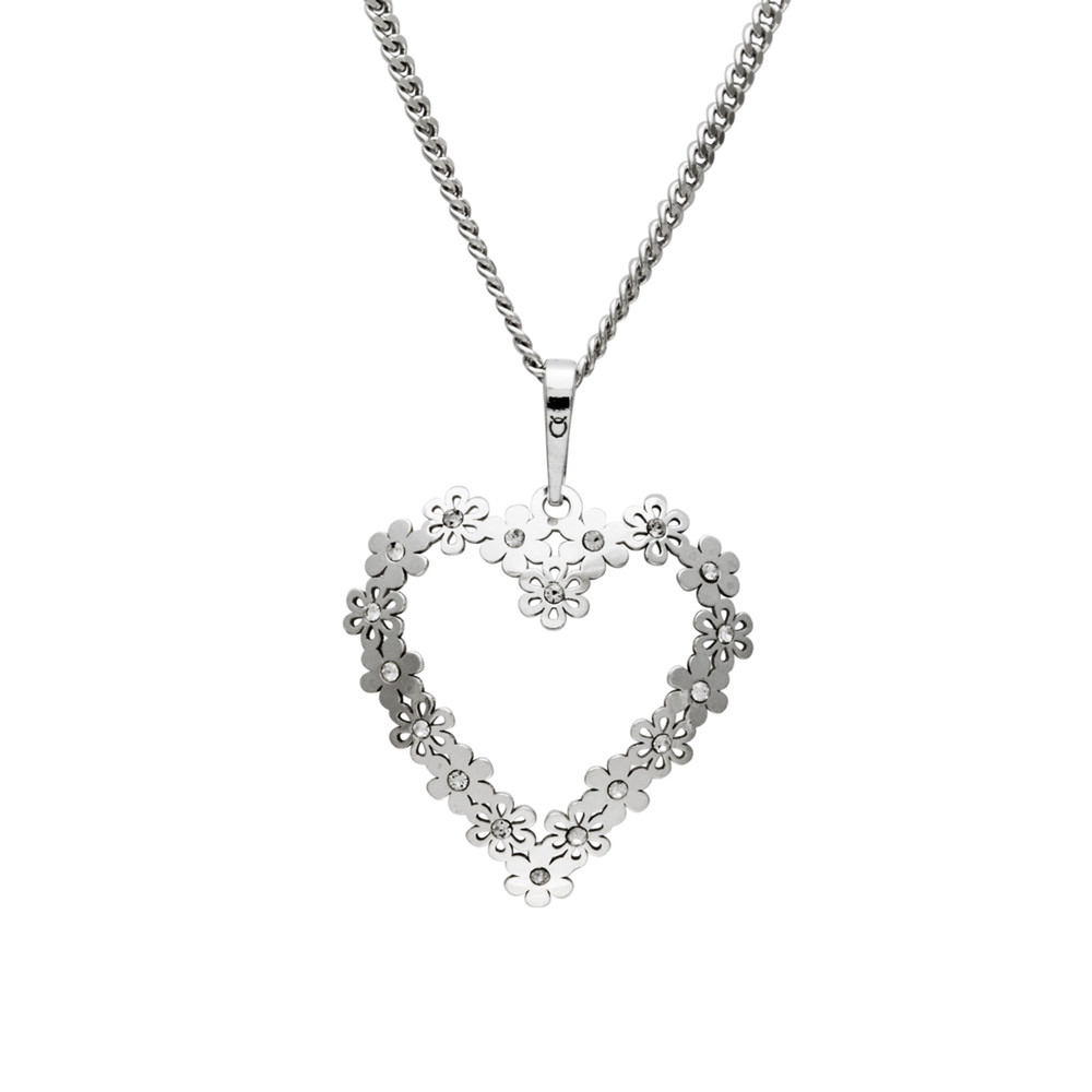 Stříbrný přívěsek na řetízku Heartbeat