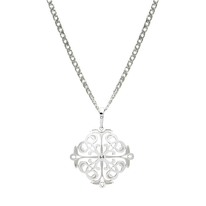 Stříbrný komplet přívěšek PA1421 + řetízek ROMBO Ø040 50cm