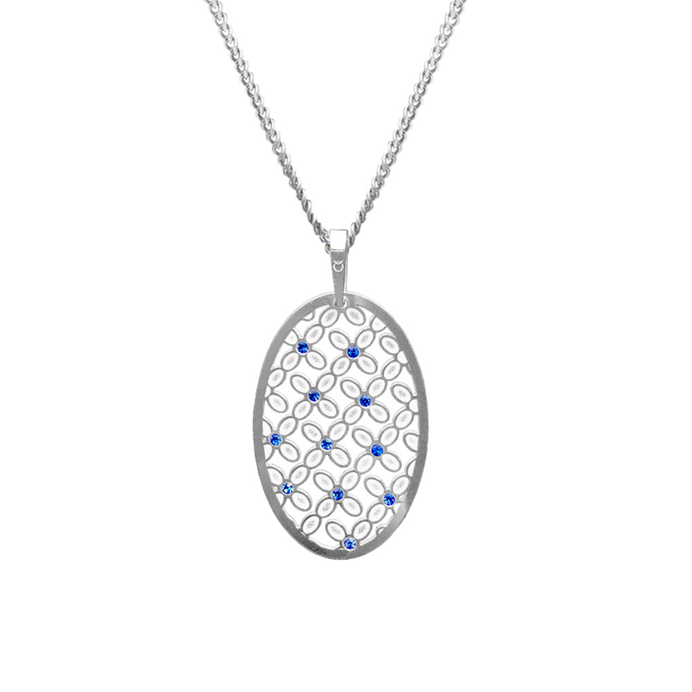 Stříbrný přívěsek na řetízku Blue lye