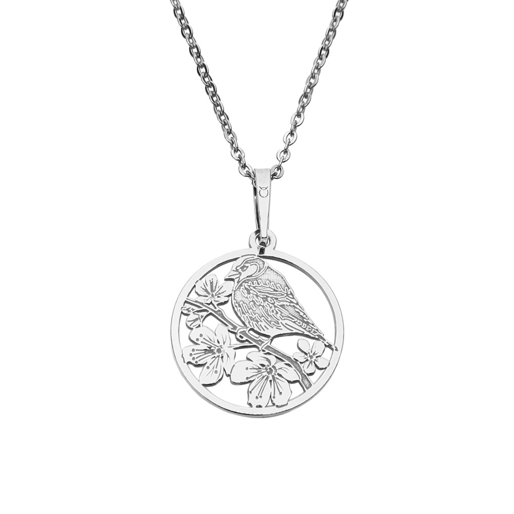 Stříbrný přívěsek na řetízku Birdie