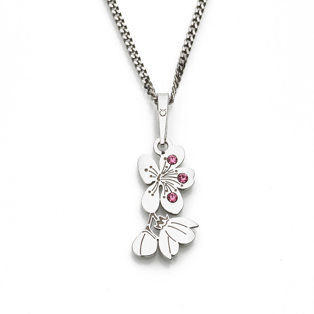 Stříbrný přívěsek na stříbrném řetízku Cherry