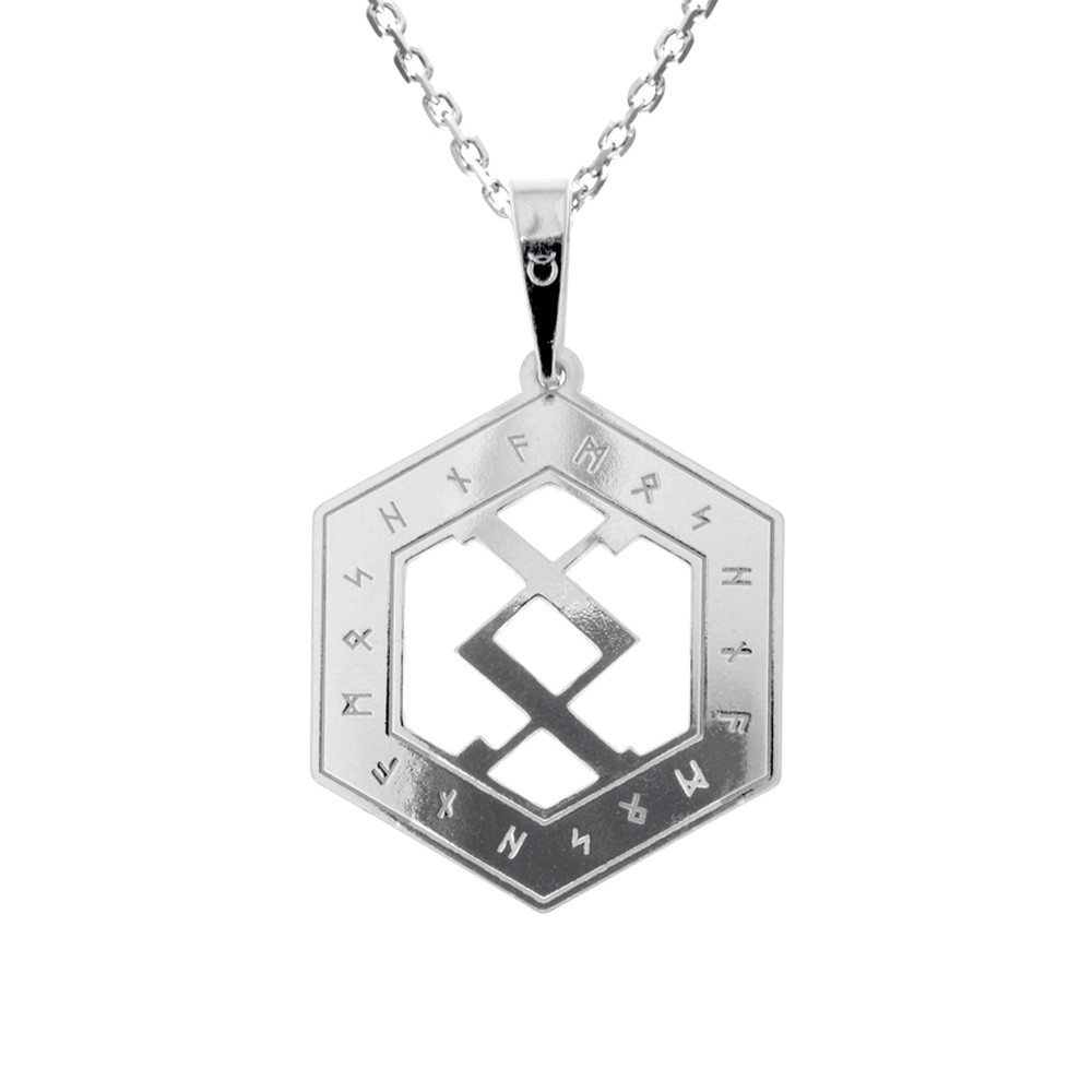 Pánský stříbrný přívěsek na řetízku Happ