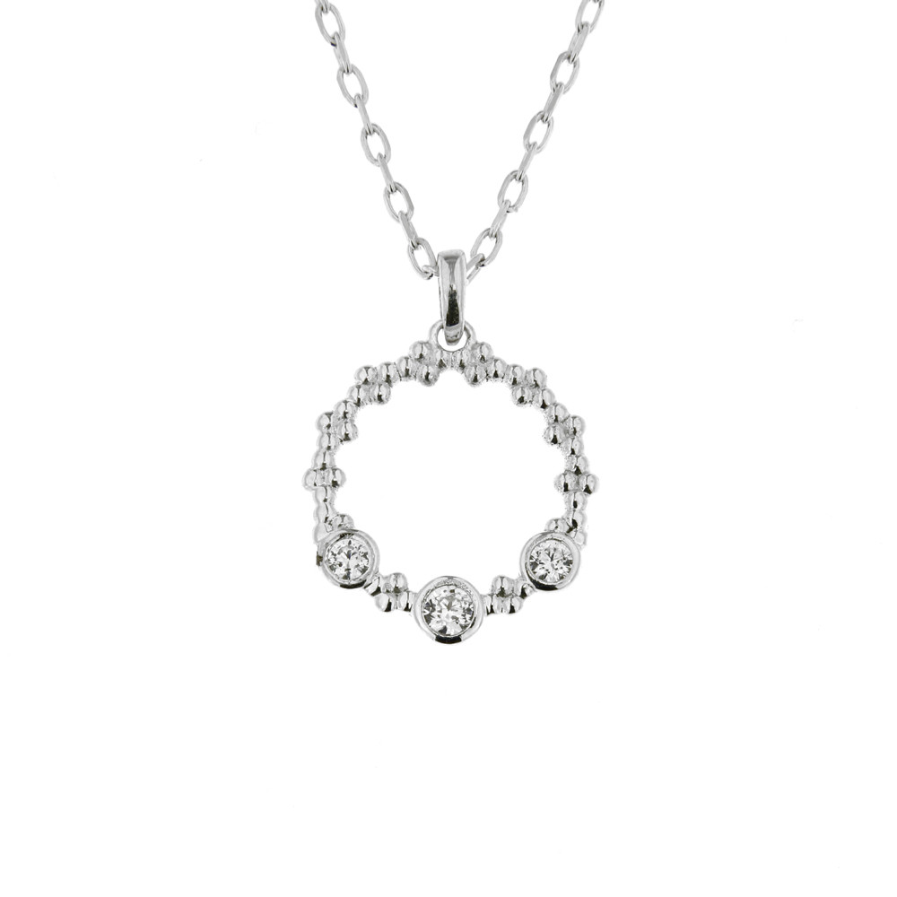 Stříbrný přívěsek na stříbrném řetízku Stella