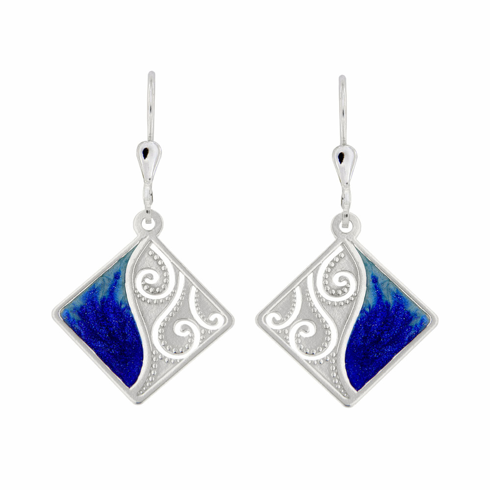 Stříbrné náušnice Perseidy