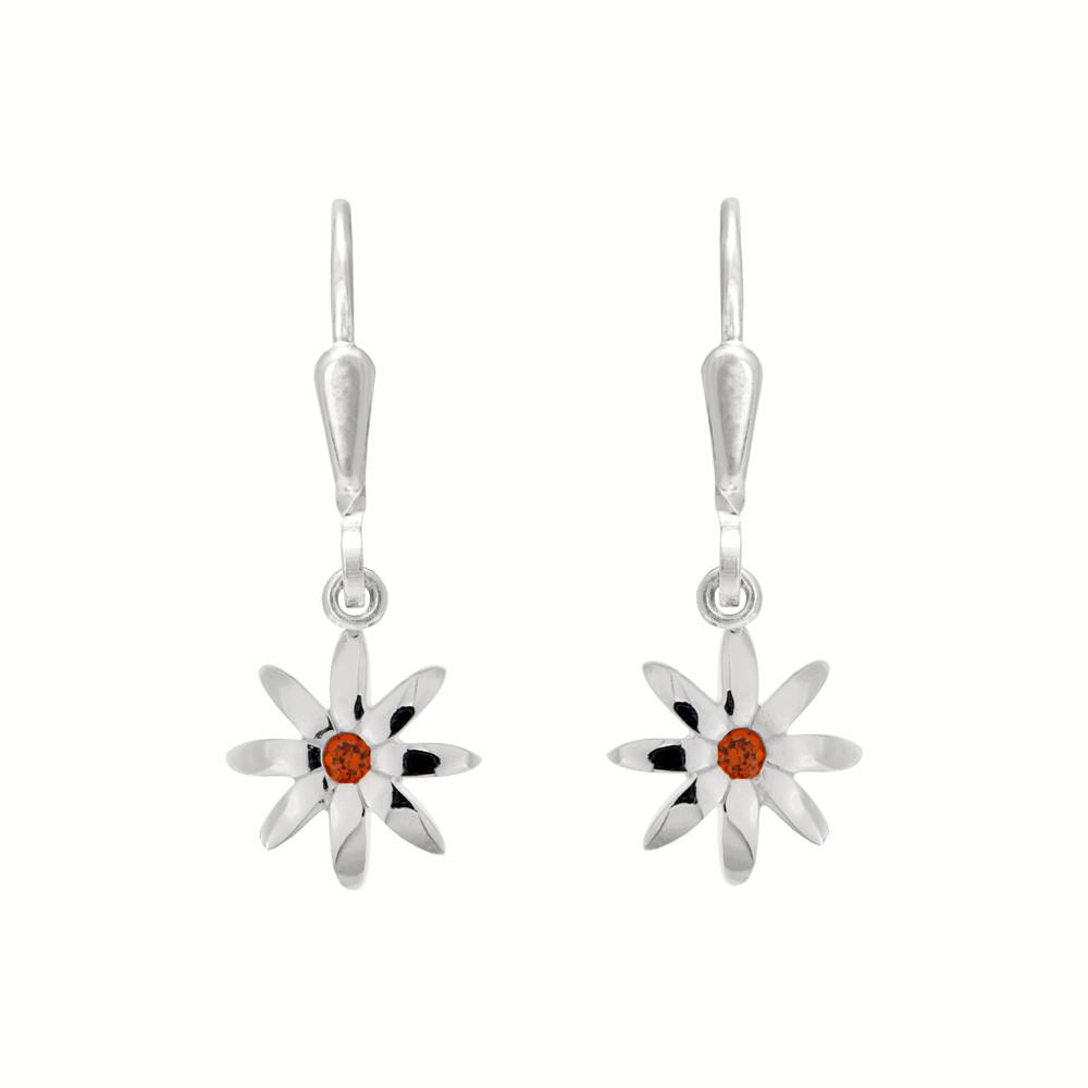 Dětské stříbrné náušnice Sasanka 