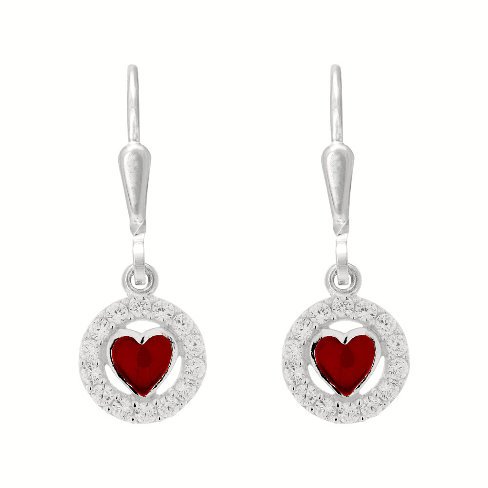 Dětské stříbrné náušnice Maminčina láska