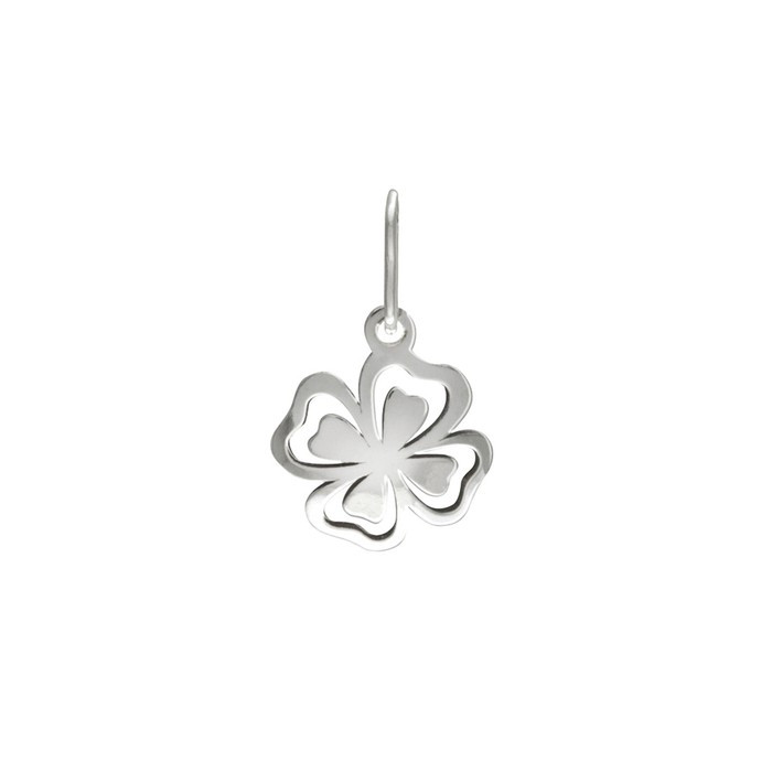 Stříbrný malý přívěšek PA0622m vytl.23 čtyřlístek 