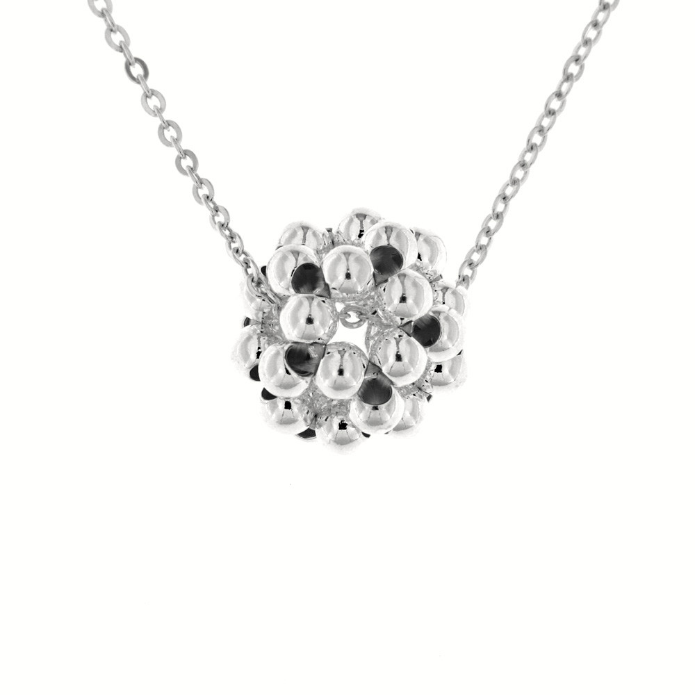 Stříbrný náhrdelník Bolla čirý