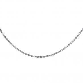 Jemný rhodiovaný stříbrný řetízek Brill 42+7 cm