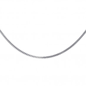 Jemný stříbrný řetízek Curb 42+7 cm