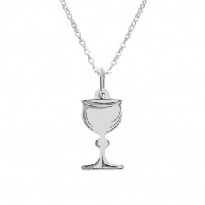 Stříbrný přívěsek na stříbrném řetízku Kalich