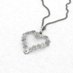 Stříbrný přívěsek na řetízku Heartbeat