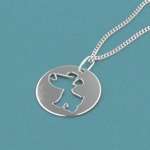 Dětský stříbrný přívěsek na řetízku KO1455_CU035_40