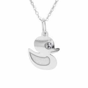 Dětský stříbrný přívěsek na řetízku Kačenka