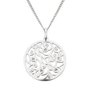 Stříbrný přívěsek na řetízku Mandloň