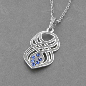 Stříbrný přívěsek na stříbrném řetízku KO1873_M0040_45 