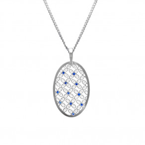 Stříbrný přívěsek na řetízku Blue lye