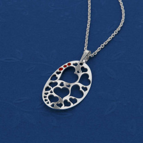 Stříbrný přívěsek na stříbrném řetízku KO2105_MO040_45