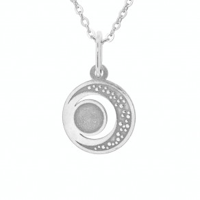 Stříbrný přívěsek na řetízku Moonlight