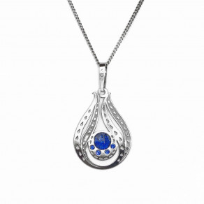 Stříbrný přívěsek na stříbrném řetízku Pouch