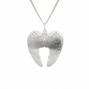 Stříbrný přívěsek na řetízku Angel wings