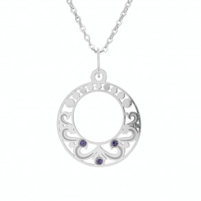 Stříbrný přívěsek na řetízku Lambada