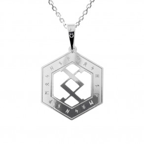 Pánský stříbrný přívěsek na řetízku Happ