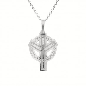 Stříbrný přívěsek na řetízku pro muže Skydd