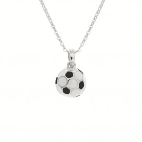 Dětský stříbrný přívěsek na řetízku Fotbal