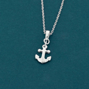 Dětský stříbrný přívěsek na řetízku Námořník