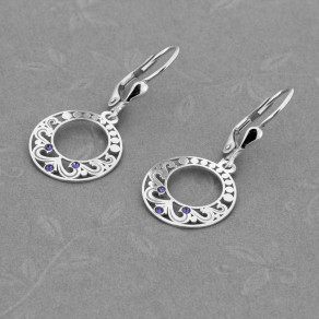 Stříbrné náušnice Lambada