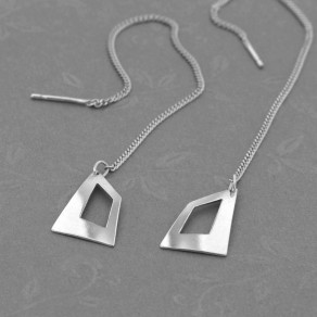 Stříbrné náušnice Gemini