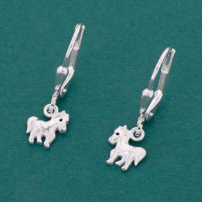 Dětské stříbrné náušnice Koníci 