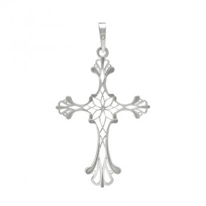 Stříbrný velký přívěšek PA0555 křížek