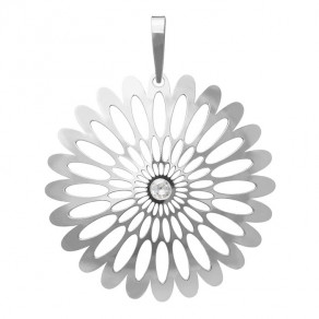 Stříbrný velký přívěšek PA0941v Magic orient Shining Blossom s kamínky Preciosa