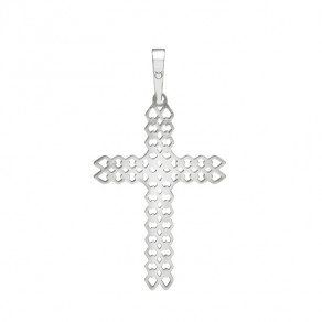 Stříbrný velký přívěšek PA1525 křížek 