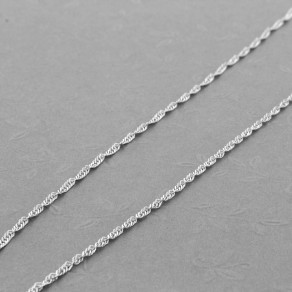Stříbrný řetízek Singapore Ø030 45cm