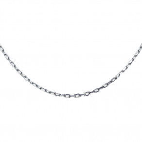 Rhodiovaný stříbrný řetízek Anker 42+7 cm