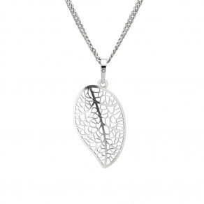 Stříbrný přívěsek na řetízku Krajky