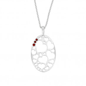 Stříbrný přívěsek na řetízku Polibek