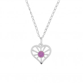 Stříbrný přívěsek na řetízku Pikn heart