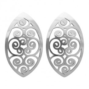 Stříbrné náušnice Spiral