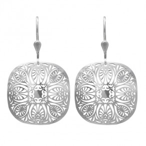 Stříbrné náušnice Oriental garden
