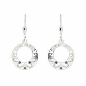 Stříbrné náušnice Lambada