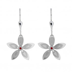 Stříbrné náušnice Floria