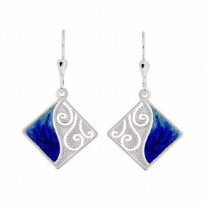 Stříbrné náušnice Perseidy