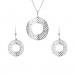Stříbrný set přívěsku, řetízku a náušnic KO1460S_NA0886